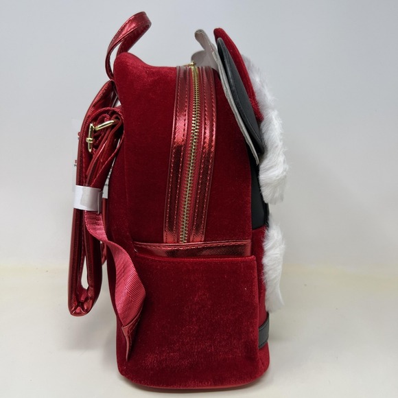 disney mini backpack 2019 Loungefly Disney Parks Mickey Mouse Santa Mini Backpack Women Red Christmas  2019